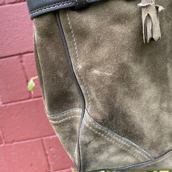 Coach brown suede tote bag, - Picture 3 of 12